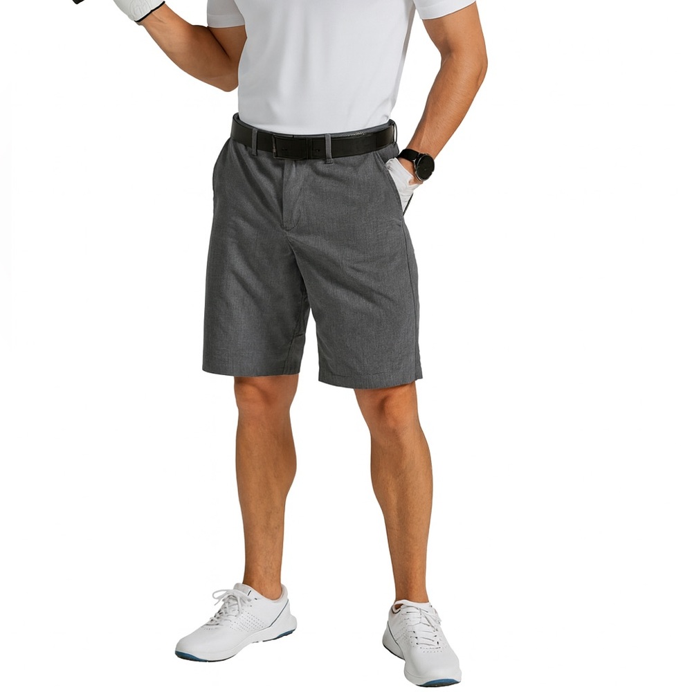 NICKLAUS Gray Stretch Golf Shorts Men’s 32 | Eco-Friendly Comfort Fit